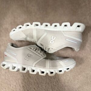 On Running Cream Athletic Sneakers